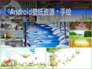 小清新范手绘风景 Android主题壁纸集